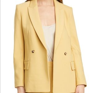Club Mónaco Yellow Double-Breasted Blazer